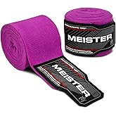 Meister Junior 108" Cotton Elastic Hand Wraps for MMA and Boxing (Pair)