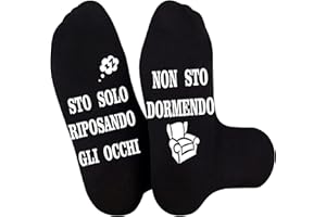 Merclix Idee Regalo Papà Calzini Uomo Divertenti 43-46 Regali Uomo Compleanno Fidanzato Nonno Marito Nipote Natale Festa Del Papà San Valentino