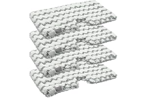 DLAIMI 4 PCS Steam Mop pads Replacement Compatible with Shark S3501, Shark Steam Pocket Mop with Scrub Strips Microfiber Pad S3500 Series S3601 S3550 S3801 S3901 SE450 S3601D S3901D