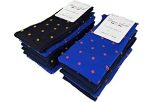 DREAM SOCKS Calze LUNGHE da Uomo in Cotone Filo Di Scozia Elasticizzate,Molto Leggere,Colorate-Disegnate-Tinta Unita,Made In Italy