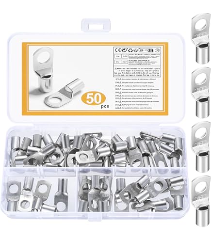 Capicorda Da Crimpare 16 Mm² M12 - 10 Pezzi Non Isolati - Per Cavi Multipli E Fini - Norma DIN 46234 - Foto 7