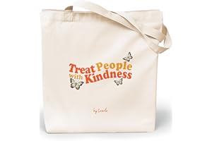 Loxato Tote Bag Femme - Sac Cabas Femme Original - Tote Bag Coton 100% Grand 35 x 42 x 8 cm - Sac Fourre Tout en Toile