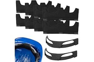 CVASNF 10 Stück Schutzhelm Schweißband, Wiederverwendbar Schweißbänder Helmpolster Waschbar Schweißhelm Polster Schutzhelme Stirnband Zubehör für Passt zu den Meisten Harten Hut