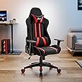 Green Soul Beast Racing Edition Ergonomic Gaming Chair with Premium Fabric & PU Leather, Adjustable Neck & Lumbar Pillow, 3D Adjustable Armrests & Strong Nylon Base (Black & Red)Installation Provided