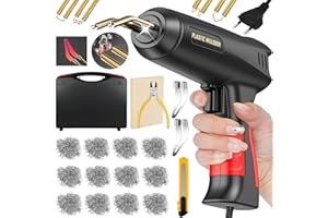 KIMIGO 200W Soldador de Plástico,Plástico Soldadura Máquina con 900PCS Grapas,Kit de Reparación de Parachoques de Coche para la Reparación de Piezas de Plástico Automotrices