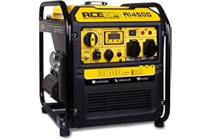 Aceup Energy 3800 Watt Inverter Generator, Petrol Powered Generator Pure Sine Wave 223cc, EURO-V, CE