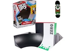 Tech Deck - Finger Skate - Starter Set X-Connect Zero-Bowl Builder - Skate Park 100% Modulable À Construire Et Personnaliser + 1 Finger Skate - Mini Skate Doigt - Jouet Enfant - Jeu Enfant 6 Ans et +