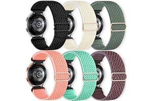 chinbersky 20mm Nylon Armband Kompatibel mit Samsung Galaxy Watch 5/Glaxy Watch 5 Pro/Galaxy Watch 4/Watch 4 Classic 42mm 46mm/Active 2 40mm 44mm/Active 40mm/Watch 3 41mm/Gear Sport/Gear S2 Classic