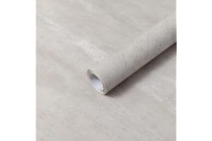 Hode Vinilo Adhesivo para Muebles,Papel Autoadhesivo para Muebles, Vinilo Decorativa Impermeable Gris 40 x 300cm