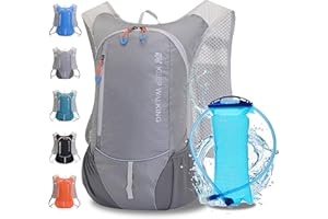 WLZP Hydration Backpack,Hydration Pack Backpack with 2L Hydration Bladder Outdoor Running Cycling Biking Hiking Climbing Skiing Hunting Pouch,Water Backpack with Hydration for Men & Women