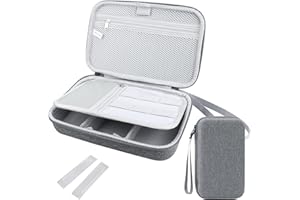 PWGHWG Kabeltasche Organizer, Tragbare Kabelorganizer, wasserdichte Elektronik Tasche, Multifunktional Reise Zubehör, Kabel Tasche für Elektronische USB Ladekabel Powerbank (Grau)