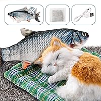 Katzenspielzeug Fisch Elektrisch, Zappelnder Fisch Katzenspielzeug Interaktiv Fisch Spielzeug FüR Katzen…