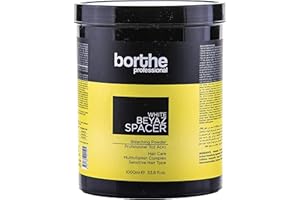 BORTHE Professional SPACER Rapid Blonde Dust Free Powder Bleach 1000g - WHITE 6-9 Levels