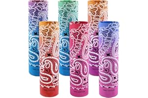 BOUBONI 6 Stück 100% Baumwolle Bandana Paisley Bandanas Vielseitiges Kopftuch Multifunktionstuch Kopftücher Halstücher Damen Männer (Weiß)