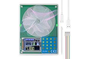 HUUPPHIP Cordless Schumann Wave Generator with Cover, 7.83Hz Ultra Low-Frequency Pulse Device, 0.001Hz-200KHz Frequency Adjustable Schumann Sine Wave Resonance Generator, 1000 mAh Battery Operated