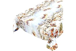 ANRO Obrus ceratowy na Boże Narodzenie, 180 x 140 cm