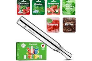 F.MERZCA Rauchentwöhnung Atemholz mit 6 Gratis Geschmacksrichtungen, 18 Filter mit mehr Widerstand – nikotinfreier Zigarettenersatz & Rauchfrei Hilfsmittel (6 Geschmacksrichtungen)
