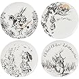 V&A Alice in Wonderland Side Plates, for Dinner, Afternoon Tea or Breakfast, Fine China, 20.5 cm (8"), Set of 4