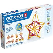 Geomag Classic Masterbox – 388 Piezas Magnéticas Con Plástico 100% Reciclado – Edad 3 A 99 Años – Juguete Educativo STEM