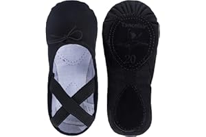 Tancefair Ballet Shoes Girls Ballet Flats Dance Slippers Split Sole Gymnastics Yoga Shoes for Toddlers Girls Women