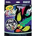 Crayola Glow Fusion, Glow in The Dark Coloring Set with Markers, Alien & Monster Coloring Pages, Gift for Kids