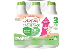 Babybio croissance lait de vache dès 10 mois 6 x 1L