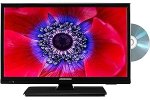 MEDION Téléviseur E11901 47 cm (18,5 Pouces) (Lecteur DVD intégré, HD Triple Tuner, CI+, Adaptateur Voiture 12V, Mediaplayer)