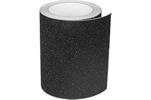 MAOXINTEK Antirutsch Klebeband Streifen mit Selbstklebend, 15cm x 5m Treppe Stufen Band Kleber Rutschfest Klebeband, Hohe Traktion Pad für Bodenbelag innen- und Außenbereich, Schwarz
