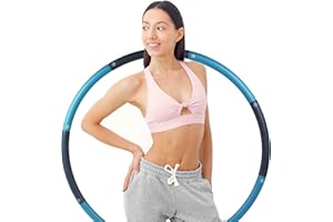 Calma Dragon Hula Hoop TB0801, Aro de Gimnasia, Aro de Fitness Desmontable, para Deporte, Ejercicio, para Adultos y Niños, 8 Secciones, para Perder Peso, Tamaño Ajustable, Profesional