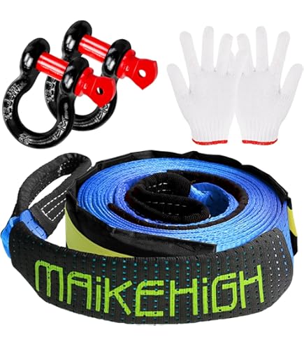 Cinghia Di Traino Per Auto In Nylon 4 Metri - Doppio Gancio Metallo, Portata 2000 Kg, Emergenza Stradale - Foto 6