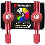 BODYPRIDE Premium Lazy Laces [ 12 Farben ] Elastische Schnellverschluss - Schnürsenkel ohne Binden | Schnellschnürsystem mit 