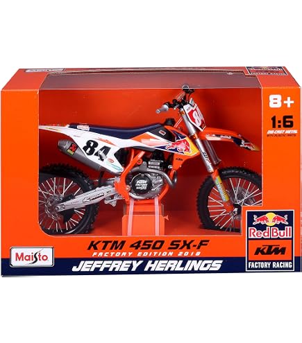 Bburago KTM 450 Rally Modellauto – Cyril Despres Dakar #1, Maßstab 1:18, Die-Cast