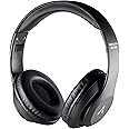 Adcom Shuffle On-Ear Wireless Bluetooth Headphones with Built-in Mic, Deep Bass & Passive Noise Cancellation (Black)