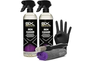 GxDetail Descontaminante Férrico para Llantas y Carrocería 1 Litro - GxDetail – Fórmula Avanzada – Limpiallantas sin Frotar - Elimina Ferodo y Grasa – Limpiador de Uso Rápido – No daña Pintura