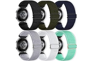 chinbersky 20mm Nylon Armband Kompatibel mit Samsung Galaxy Watch 5/Glaxy Watch 5 Pro/Galaxy Watch 4/Watch 4 Classic 42mm 46mm/Active 2 40mm 44mm/Active 40mm/Watch 3 41mm/Gear Sport/Gear S2 Classic