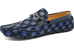 EVOGA Mocassini Uomo Class Eleganti Scarpe in Ecopelle con Fibbia