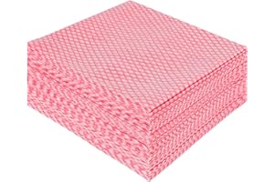 JEBBLAS Dish Cloths,Red Disposable Cloth,All Purpose Cloths,J Cloths,Multipurpose Cloths,50PCS
