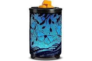Layove Wax Burner Electric Wax Melt Warmer PTC Heating Plate with 7 Colors LED Changing Light for Home Office Gifts & Decor(Butterfly)