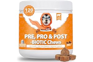 BAILEY & BUDDIES Daily Probiotics for Dogs - 120 Beef Flavored Soft Chews with Natural Pumpkin Powder for Healthy Gut & Sensitive Tummy. Reduces Scooting, Loose Stools, Smelly, Itchy Ears for Small, Medium, Large Dogs