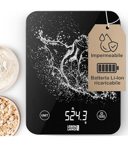 Bilancia da cucina elettronica ad alta precisione Bilancia digitale for uso domestico da 10 kg con display a LED for la cottura degli alimenti (10 kg/1 g