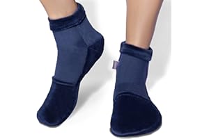 ICEHOF Skarpety chłodzące, z 4 wkładami chłodzącymi, delikatny materiał, 1 para z żelowymi wkładkami chłodzącymi, terapia zimnem dla stóp w przypadku chemioterapii, reumatyzmu, uniseks, rozmiar M