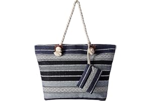 DonDon sac de plage hydrofuge avec fermeture à glissière