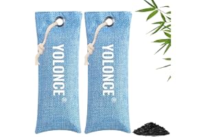 PEUTPY 2 Sacs Désodorisant pour Chaussures, Charbon de Bambou Actif, Elimine Les Odeurs,purificateur d'air et éliminateur d'odeurs naturel pour maison, voiture et placards,Chaussure(bleu)