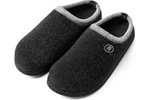 RUYI Filzpantoffeln Damen Herren Hausschuhe Winter Slipper Warme Filz Pantoffeln mit Fußgewölbeunterstützung & Rutschfeste Sohle für Drinnen und Draussen
