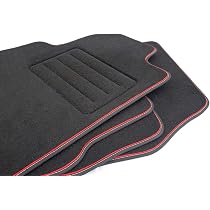 Premium Tappetini Velluto per Ford Edge II 2016-2021, NERO Tappeti