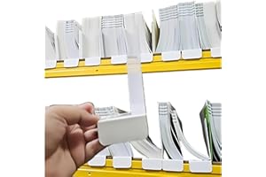 8GNITUHS 50 pollici divisori per libri da biblioteca per scaffali con adesivi riposizionabili, segnalibri per scaffali di librerie, divisori per fumetti di colore assortito, divisori per scaffali in plastica