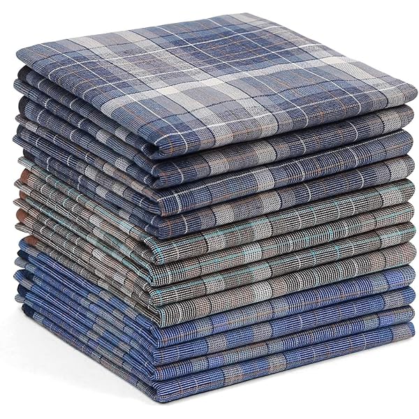 6 fazzoletti uomo cotone extrafine cm 46x46 Graziina Ascot - Don Saro dal 1898