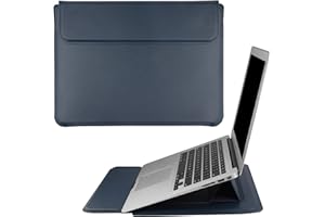 HoYiXi 14'' Funda Estuche Protectora para Portátiles Bolsa con Soporte Compatible con New MacBook Pro 14 2021/ HUAWEI MateBook 14 2021/ HP Chromebook 14'' / 13.5'' Surface Laptop 3 (14 pulgadas, azul)