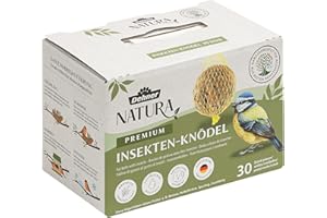 Dehner Natura Premium - Bola de Masa para carbonero con Red, Bolas de Insectos, alimento para Aves Silvestres Durante Todo el año, Rico en proteínas, Alto en energía, 30 Unidades de 90 g (2,7 kg),
