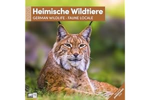 Heimische Wildtiere Broschürenkalender 2026 - 30x30 - Art12 | Bildgewaltiger Tier-Kalender im schlanken Hochformat (aufgeklappt 30x60 cm) | Notizen